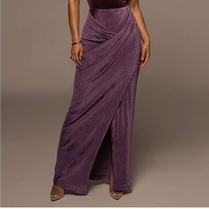 Purple maxi skirt